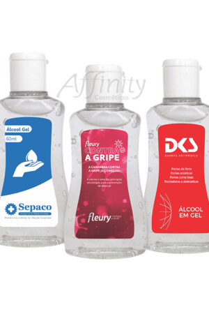 Gel Antisséptico 70% em Frasco  60ml Personalizado Asseptgel – Ref.: 703