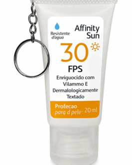 Protetor Solar Affinity Sun FPS 30 – Chaveiro Personalizado Ref 904