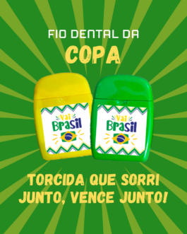 Fio Dental Copa Brasil Personalizado para Eventos e Empresas