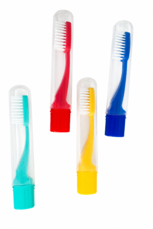 Escova Dental de Viagem com Estojo Protetor – Cores Sortidas