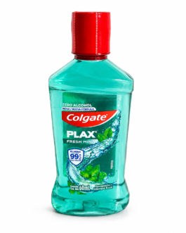 Enxaguante Bucal Colgate Plax Fresh Mint 60ml – Zero Álcool