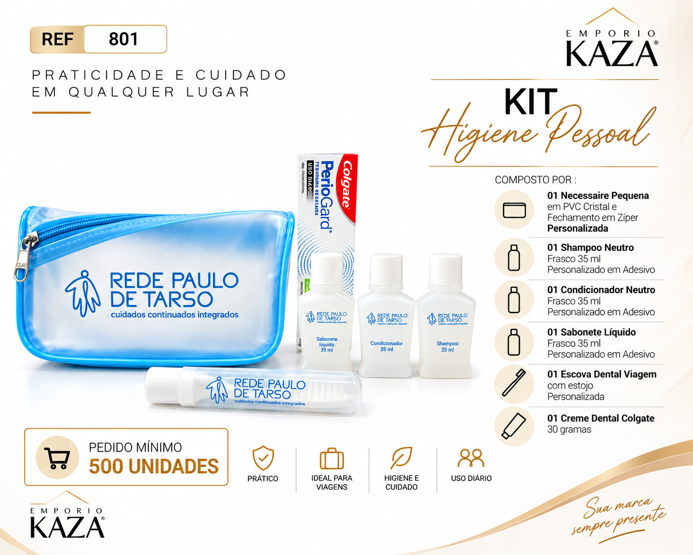 Kit Higiene Pessoal Personalizado - Ref 801